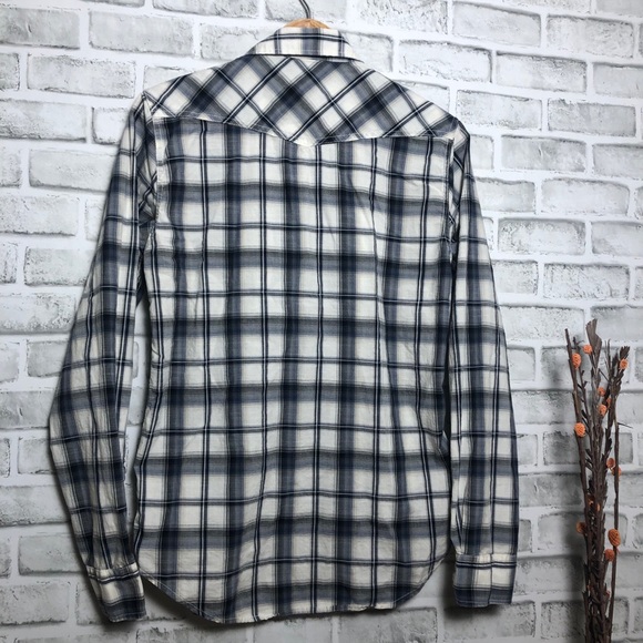 AEO vintage fit plaid shirt size: XS/TP - Picture 2 of 9